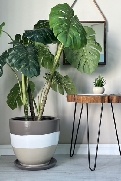 Klasik Saksı-Vizon Beyaz Taş