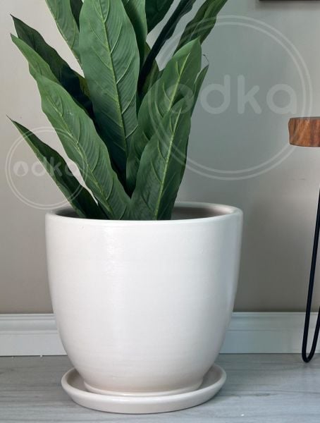 10 Lt Saksı Klasik Saksı Tabaklı Yükseklik 23cm Çap 25cm