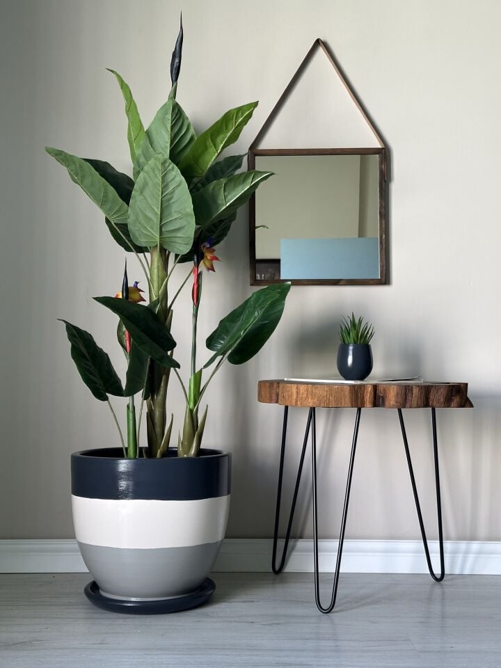 Klasik Saksı Tabaklı-Antrasit Ekru Granit