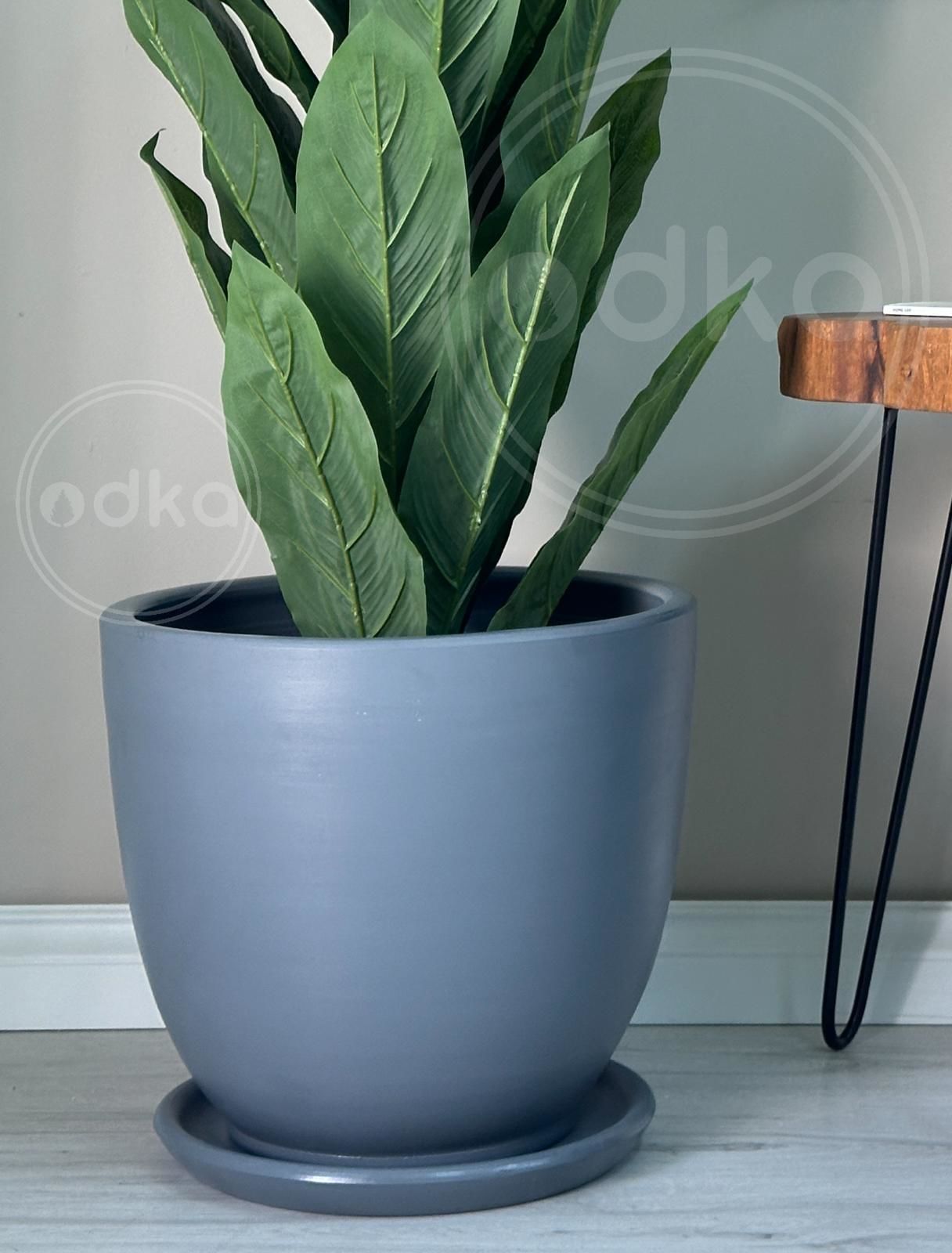 10 Lt Saksı Klasik Saksı Tabaklı Yükseklik 23cm Çap 25cm