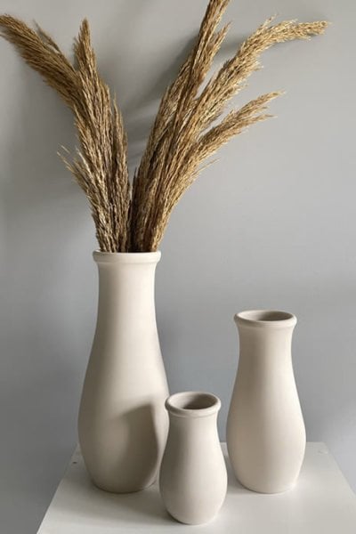 Odka Klasik 3\'lü Vazo Seti  (15cm-25cm-35cm)