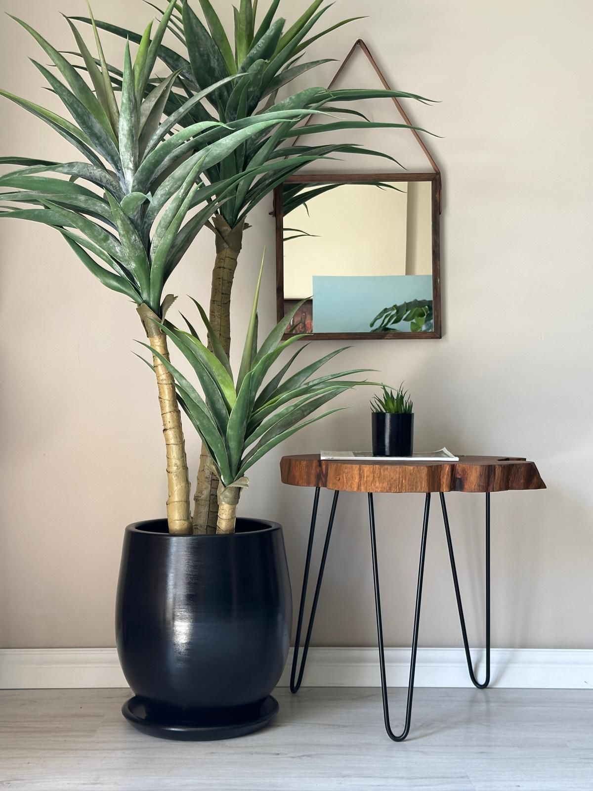 50 Litre Büyük Boy Armut Saksı Tabaklı Yükseklik:44cm Çap:27cm