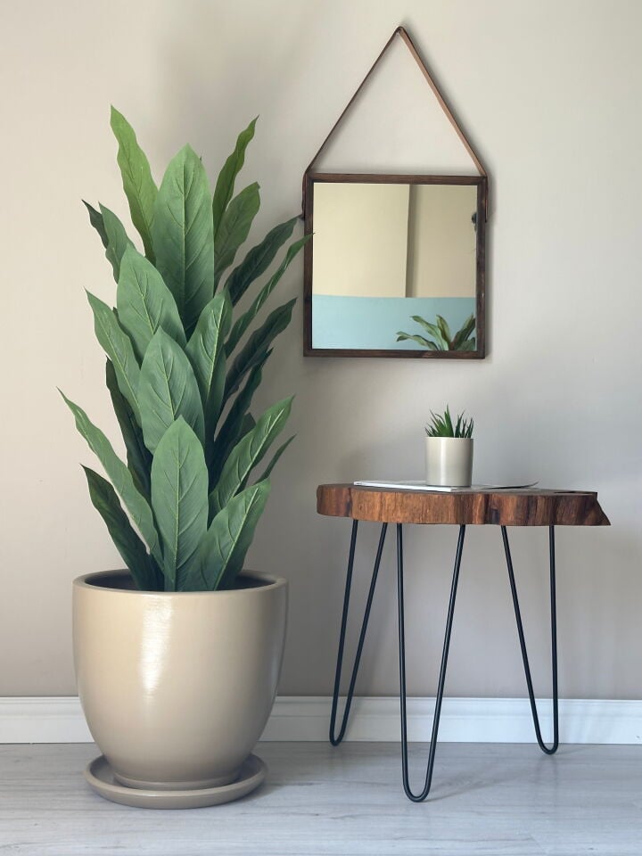 Klasik Saksı Tabaklı Yükseklik 30cm Çap 32cm