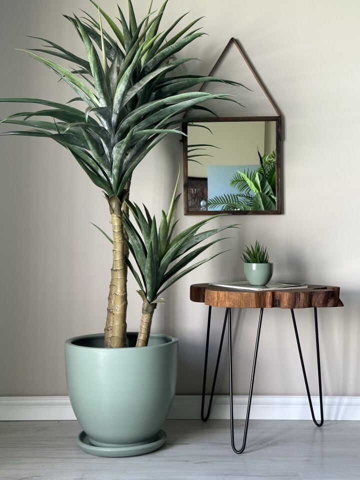 Klasik Saksı Tabaklı-Mint Yeşili