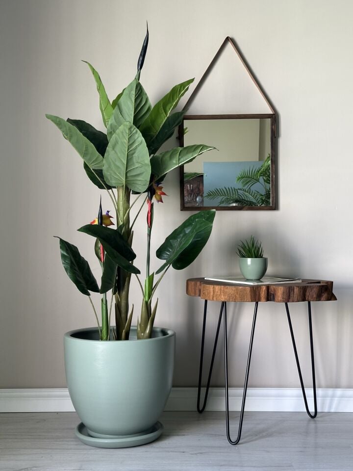 Klasik Saksı Tabaklı-Mint Yeşili