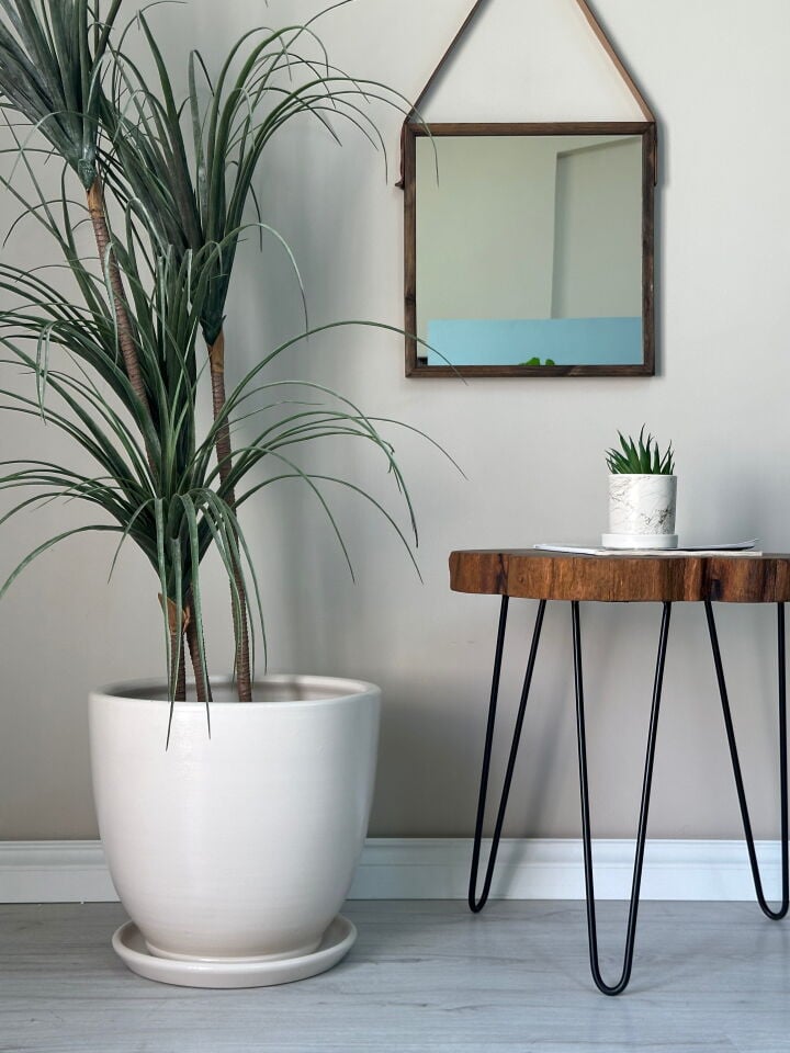 Klasik Saksı Tabaklı-Ekru