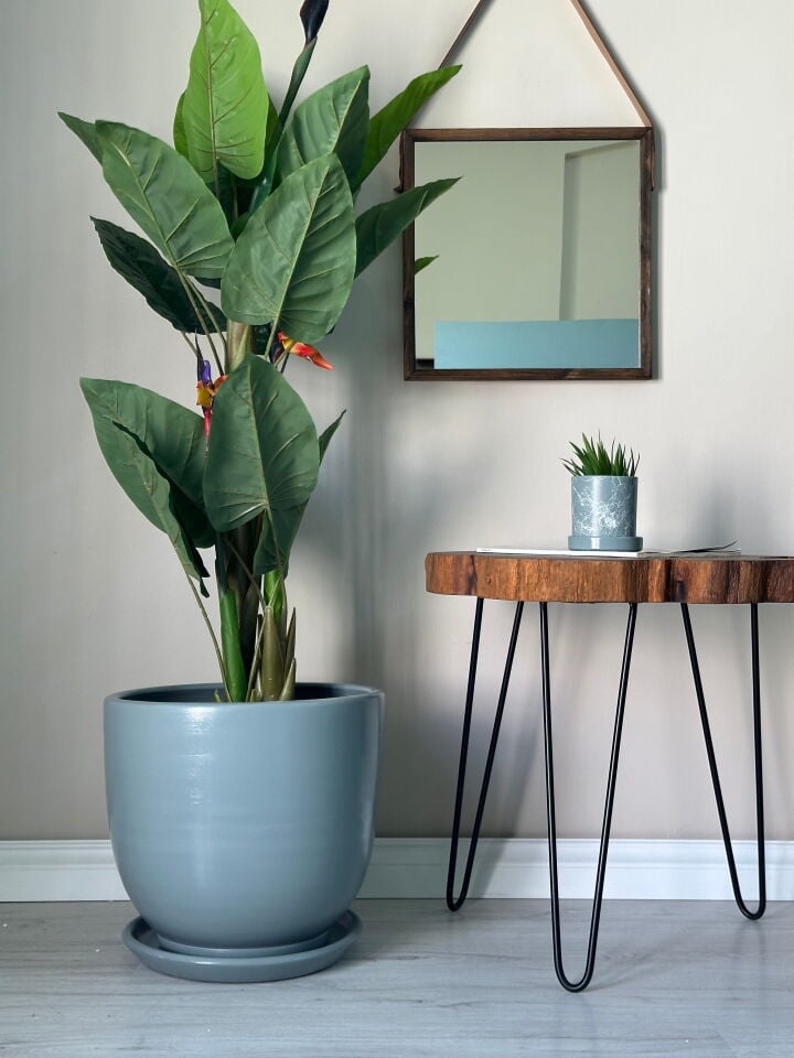 Klasik Saksı Tabaklı-Füme