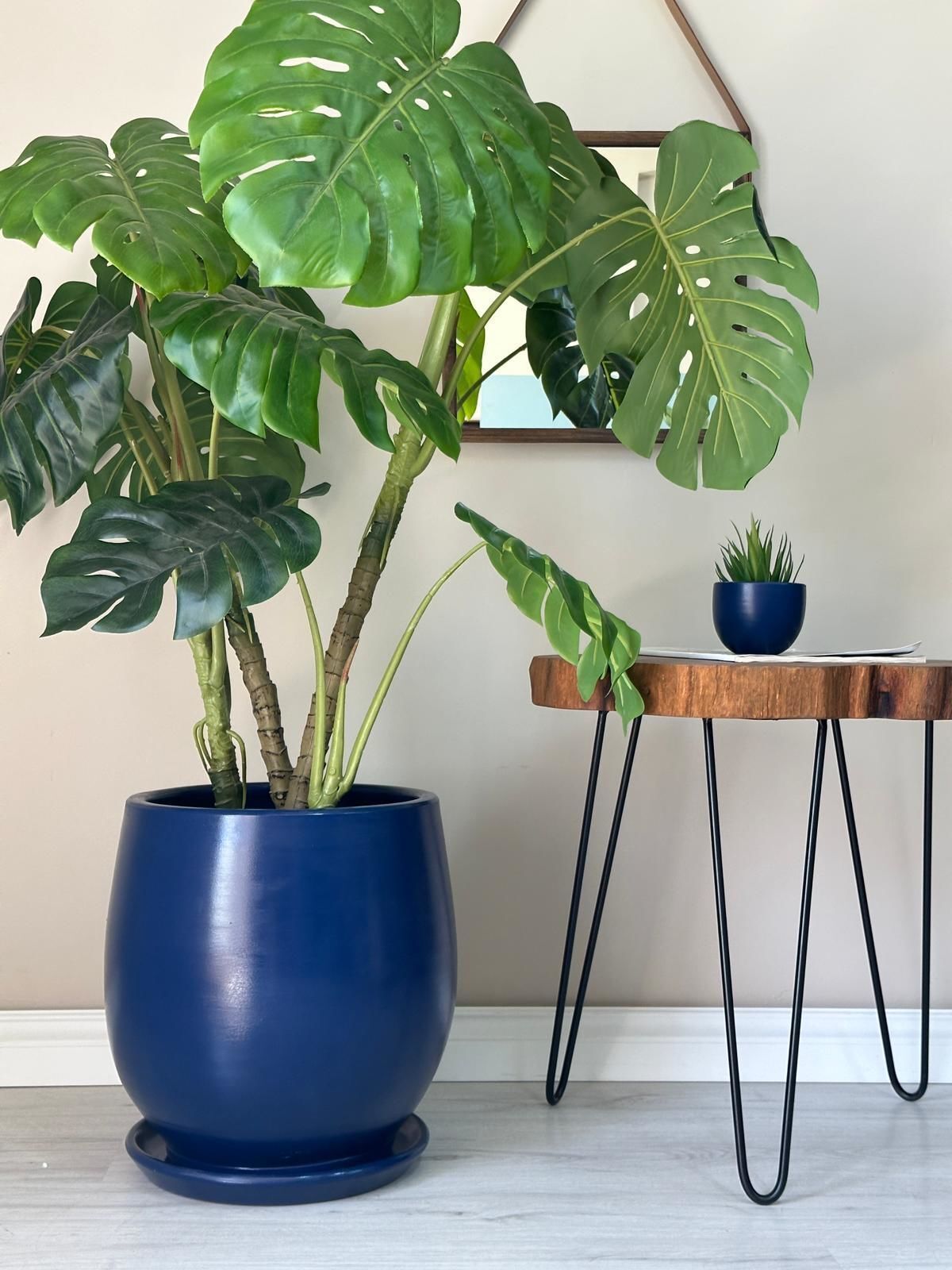 45 Litre Büyük Boy Armut Saksı Tabaklı Yükseklik:40cm Çap:32cm