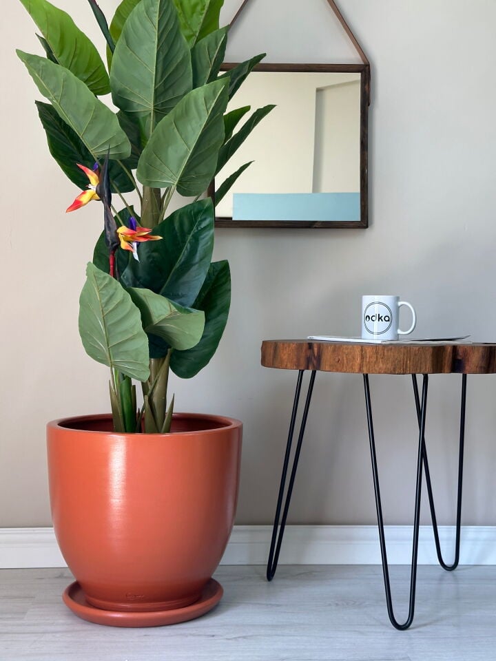 Klasik Saksı Tabaklı-Kiremit