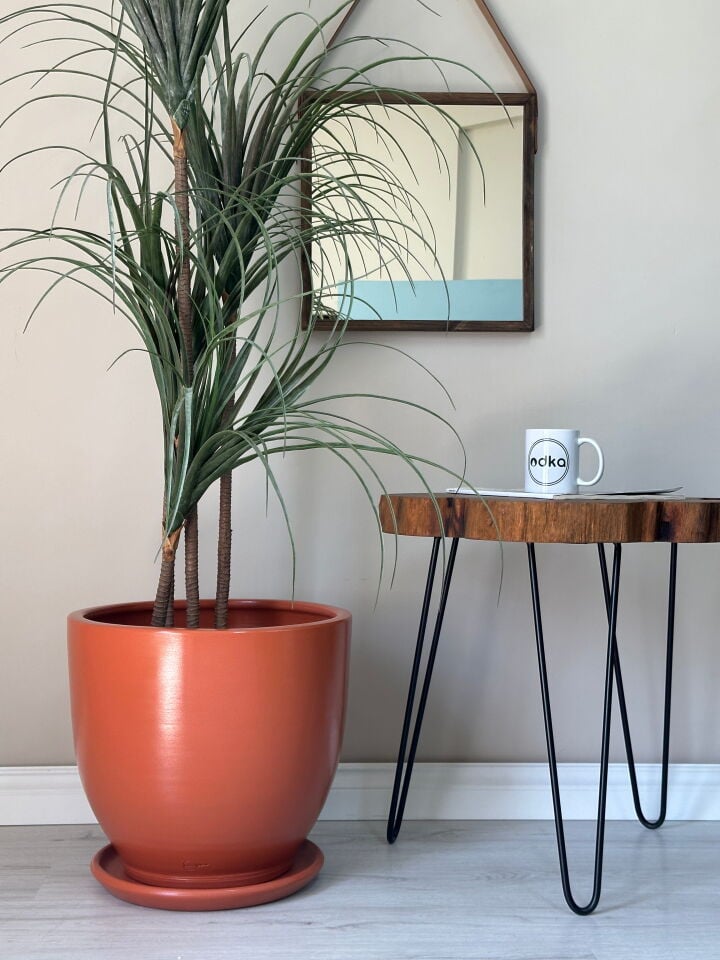 Klasik Saksı Tabaklı-Kiremit