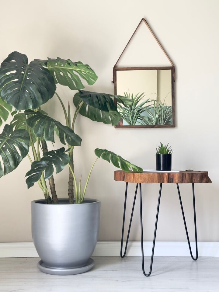 60 Litre Büyük Boy Klasik Saksı Tabaklı Yükseklik 46cm Çap 46cm