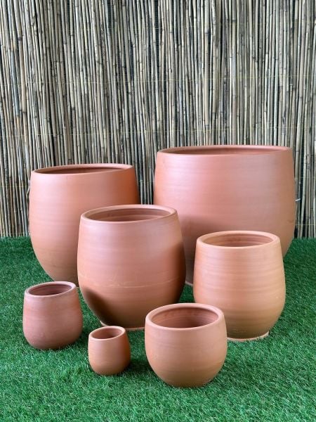 Armut Modeli Doğal El yapımı Terracotta Çömlek Saksı Tabaklı