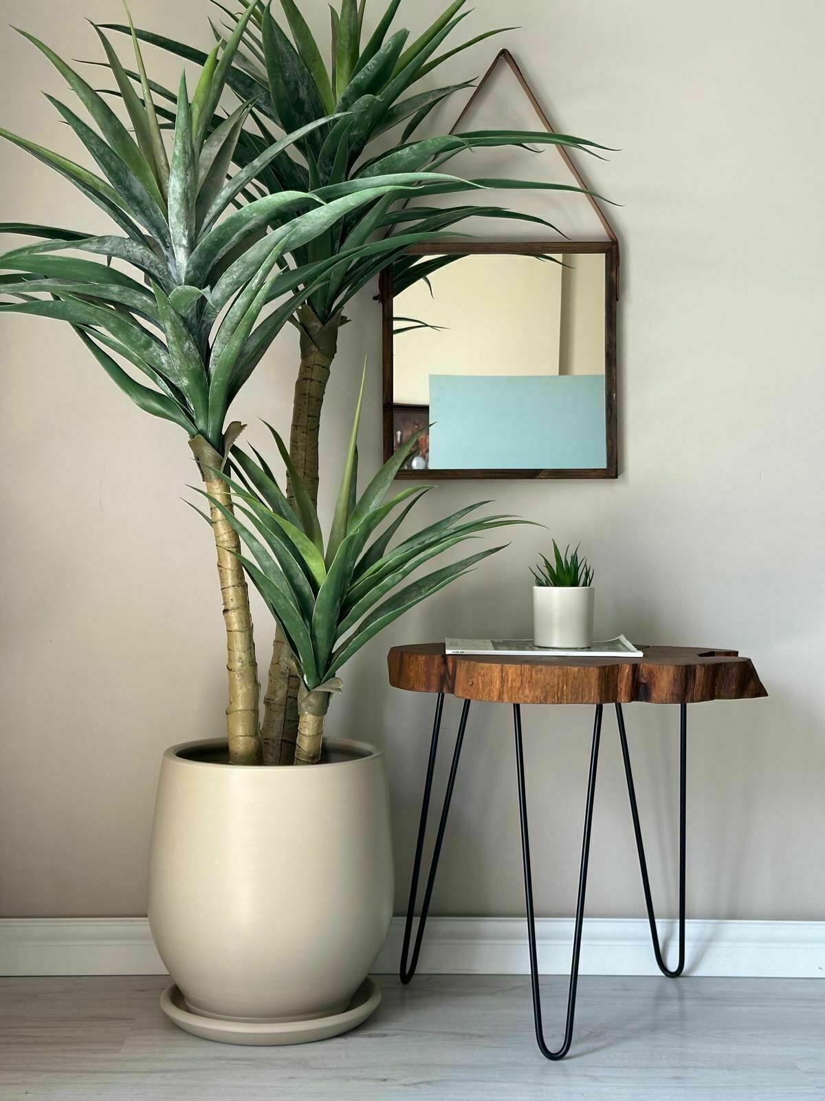 Armut Saksı Tabaklı Yükseklik:32cm Çap:26cm Taş