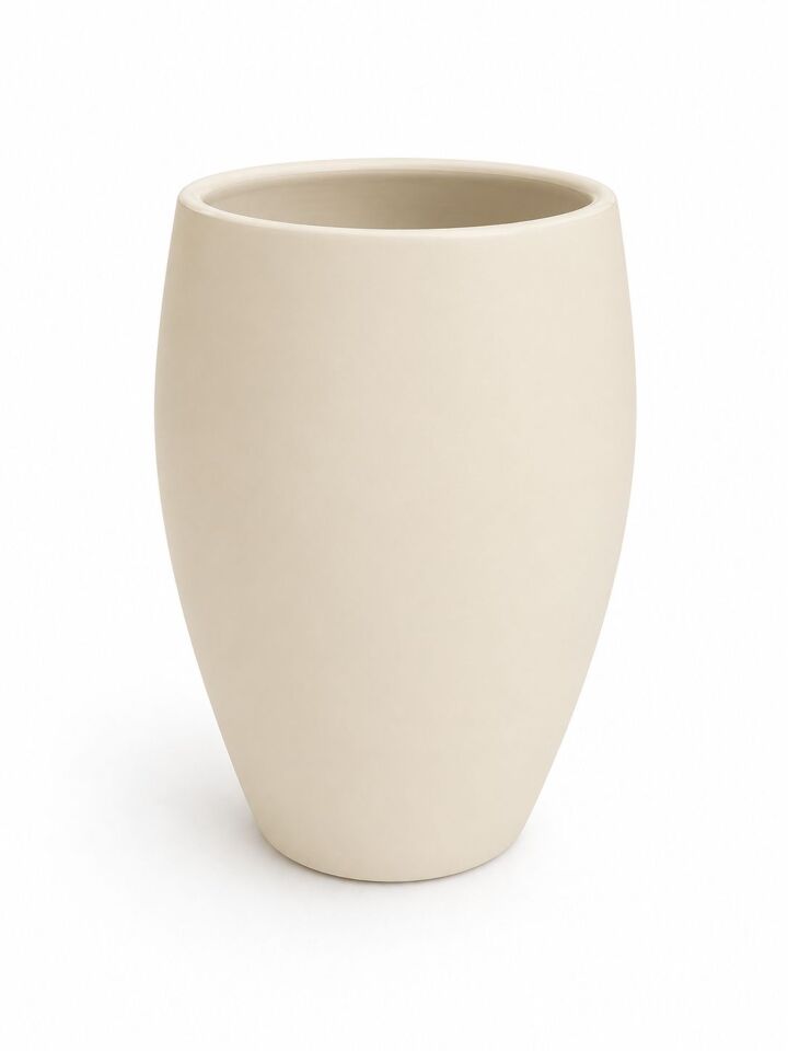 Küp Vazo/Saksı Tabaklı Yükseklik 60cm Çapı 33cm