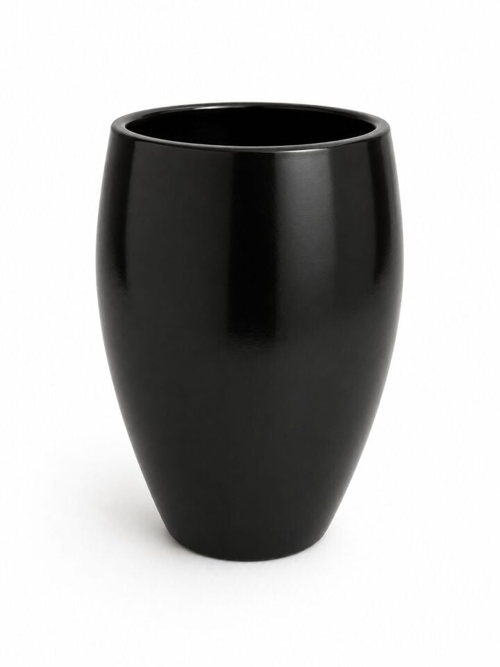 Küp Vazo/Saksı Tabaklı Yükseklik 60cm Çapı 33cm