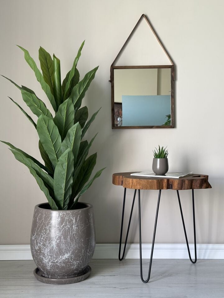 Armut Saksı Tabaklı Yükseklik:32cm Çap:26cm