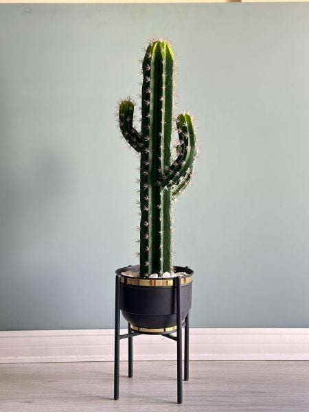 Yapay Kaktüs Metal Saksılı Ayaklı 115cm