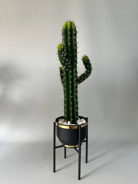 Yapay Kaktüs Metal Saksılı Ayaklı 115cm
