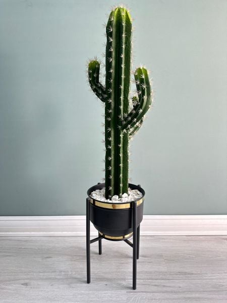 Yapay Kaktüs Metal Saksılı Ayaklı 115cm