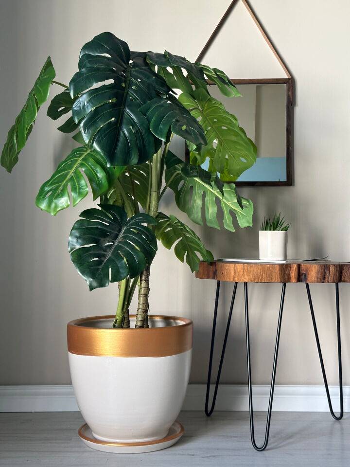 Lily Seri 60 Litre Büyük Boy Klasik Saksı Tabaklı Yükseklik 46cm Çap 46cm