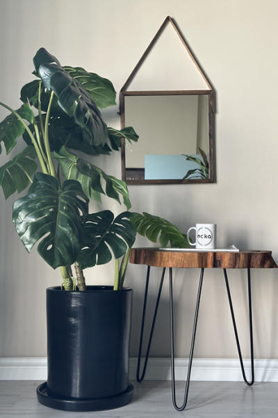 Silindir Saksı -Siyah H:25cm X Çap: 28cm (20 Litre)