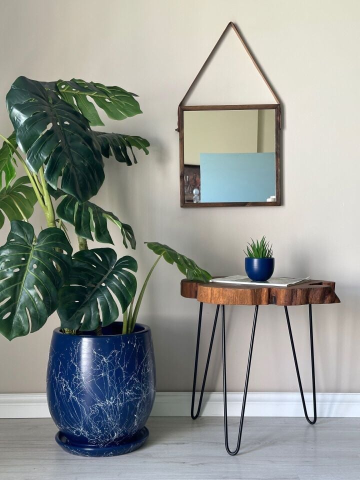 Armut Saksı Tabaklı Yükseklik:32cm Çap:26cm