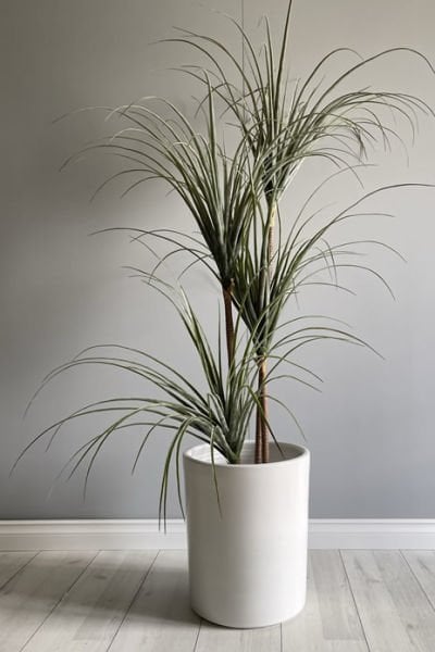 Silindir Saksı -Beyaz H:17cm X Çap: 20cm (10 Litre)