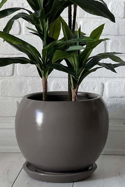 Küre Saksı -Vizon H:43cm X Çap:47cm (60 Litre)