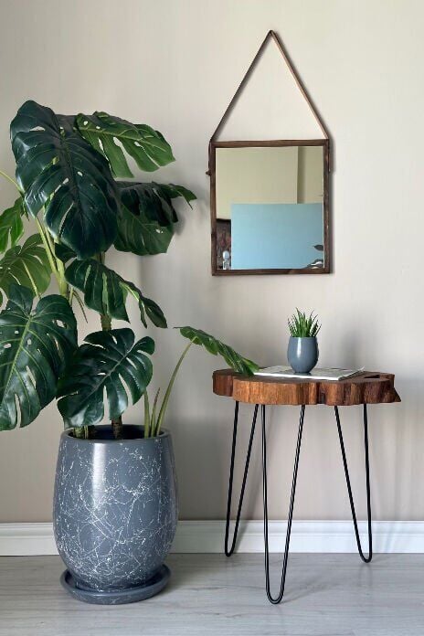 Armut Saksı Tabaklı Yükseklik:32cm Çap:26cm