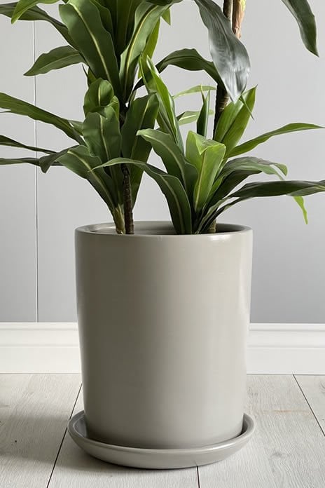 Silindir Saksı -Granit H:30cm X Çap: 25cm (20 Litre)