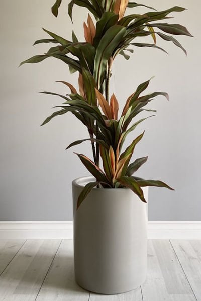 Silindir Saksı -Granit H:30cm X Çap: 25cm (20 Litre)
