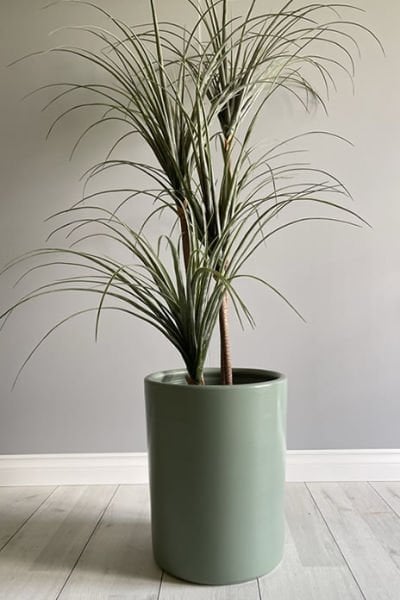 Silindir Saksı -Mint Yeşili