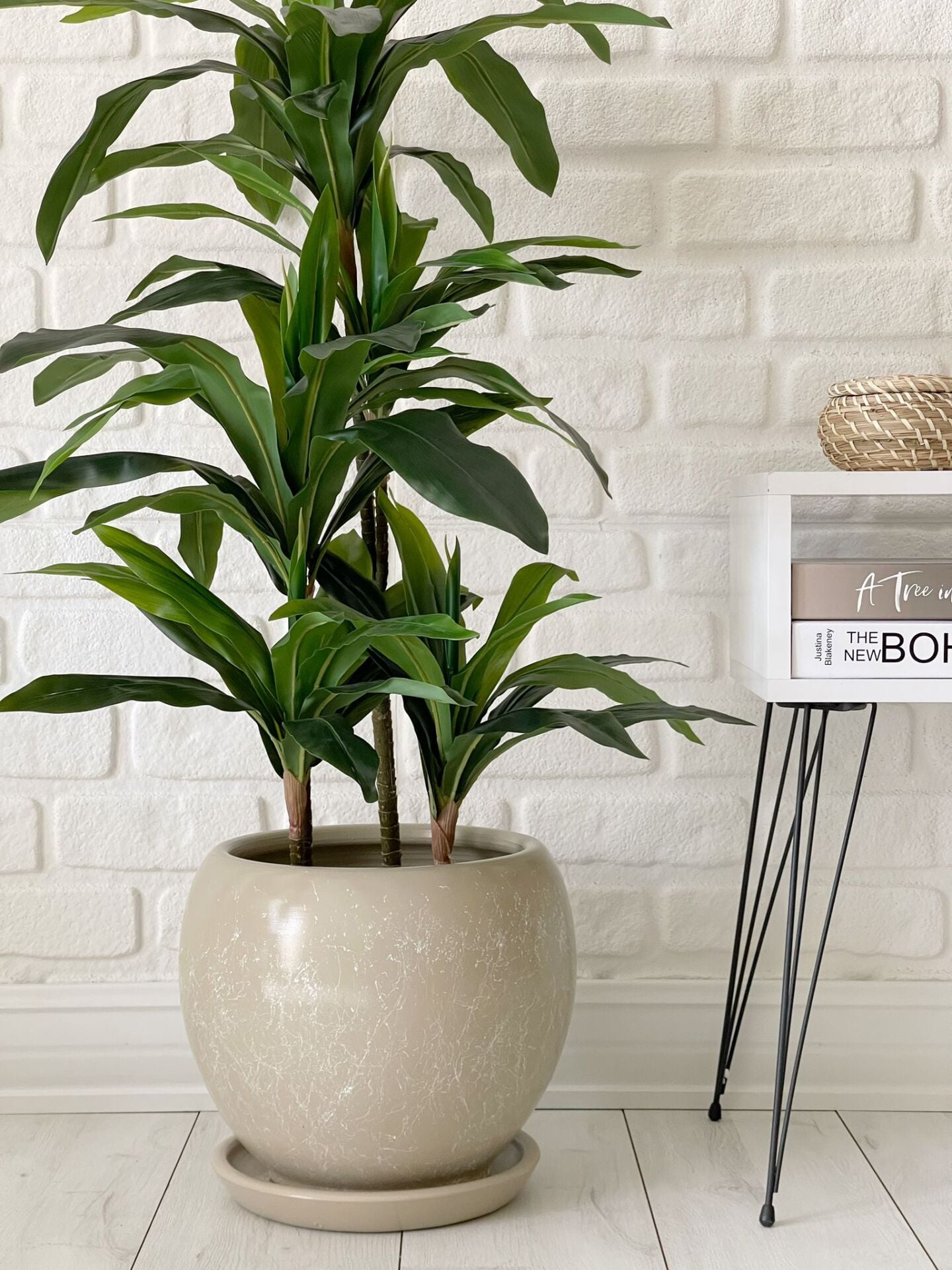 Küre Saksı Tabaklı Mia-Taş Mermer Desenli