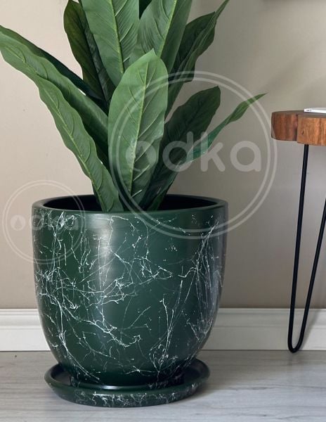 10 Lt Saksı Klasik Saksı Tabaklı Yükseklik 23cm Çap 25cm