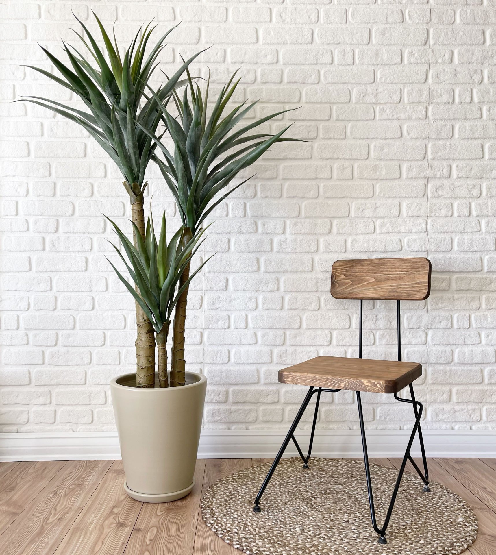 40 Litre Uzun Konik Saksı Tabaklı Yükseklik:40cmX Çap:40cm Taş