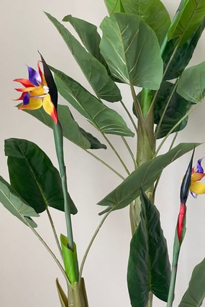 Yapay Bitki Çiçekli Starliçe Metal Saksılı Antrasit Gold