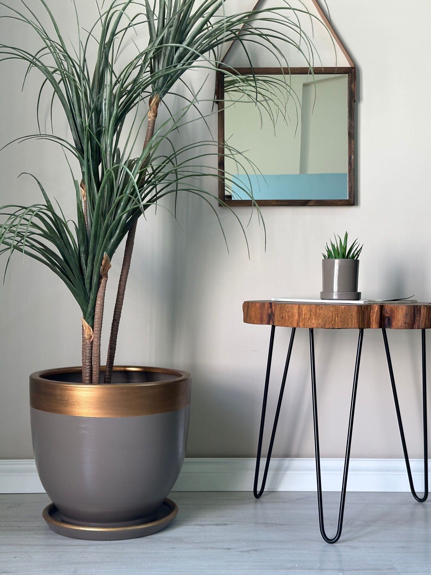 Klasik Saksı Tabaklı-Vizon Gold