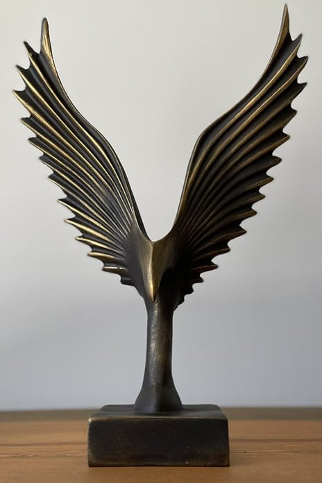 Dekoratif Kanat Biblo Siyah-Gold Renk