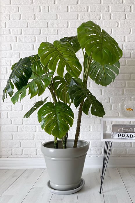 İtalyan Saksı Tabaklı Yükseklik:30cm Çap:32cm Granit