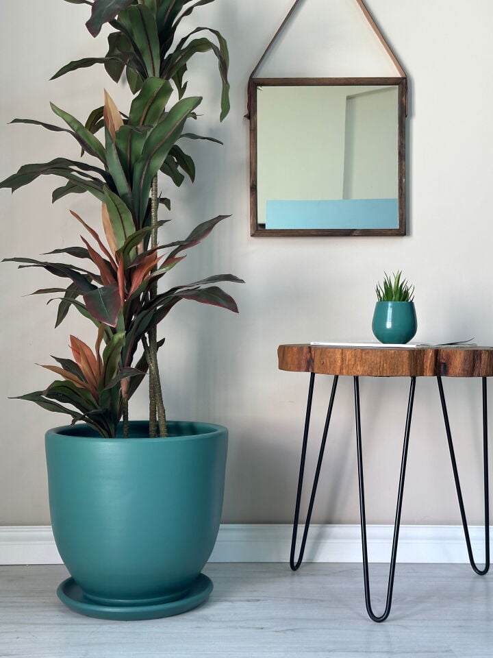 Klasik Saksı Tabaklı-Zümrüt