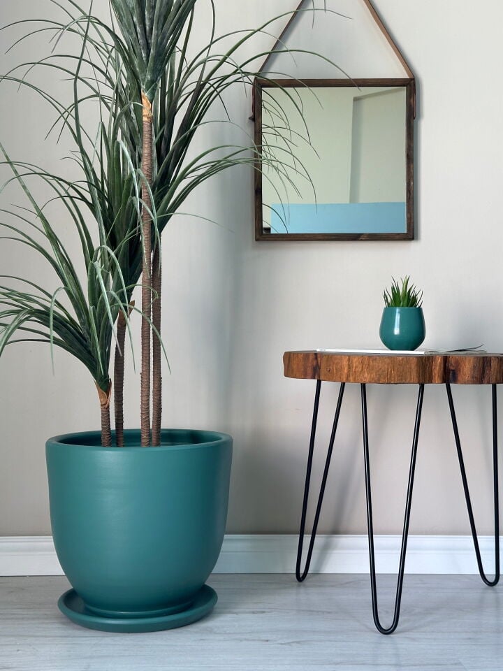 Klasik Saksı Tabaklı-Zümrüt