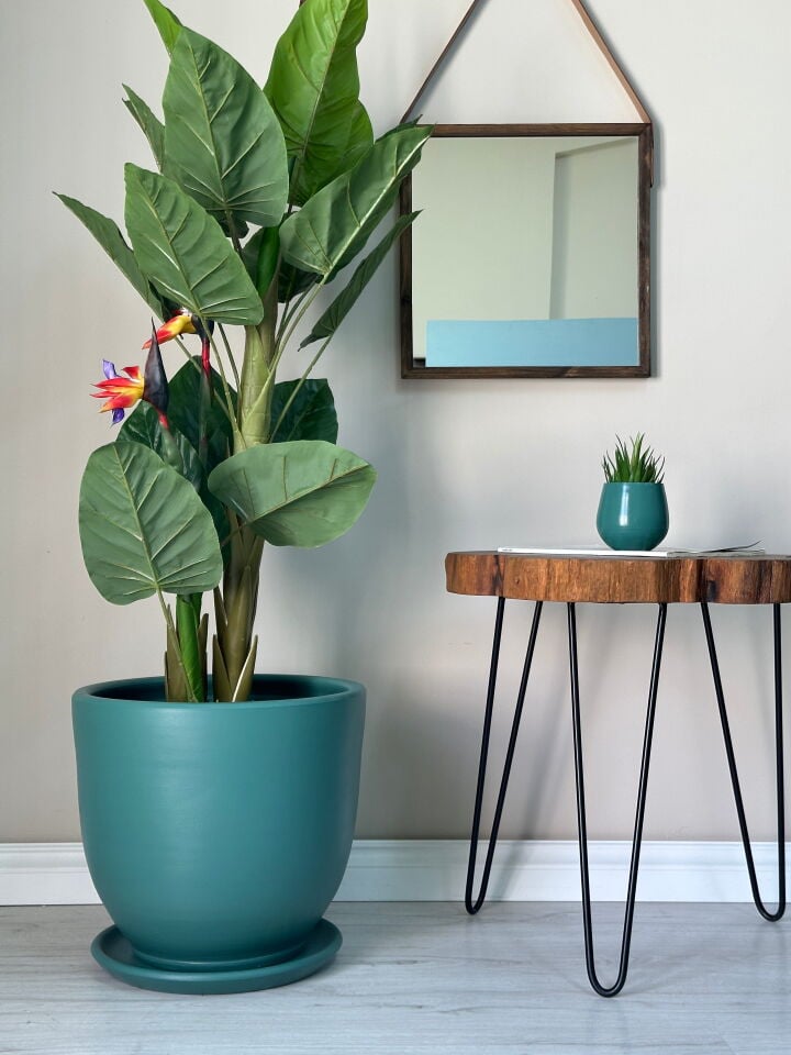 Klasik Saksı Tabaklı-Zümrüt