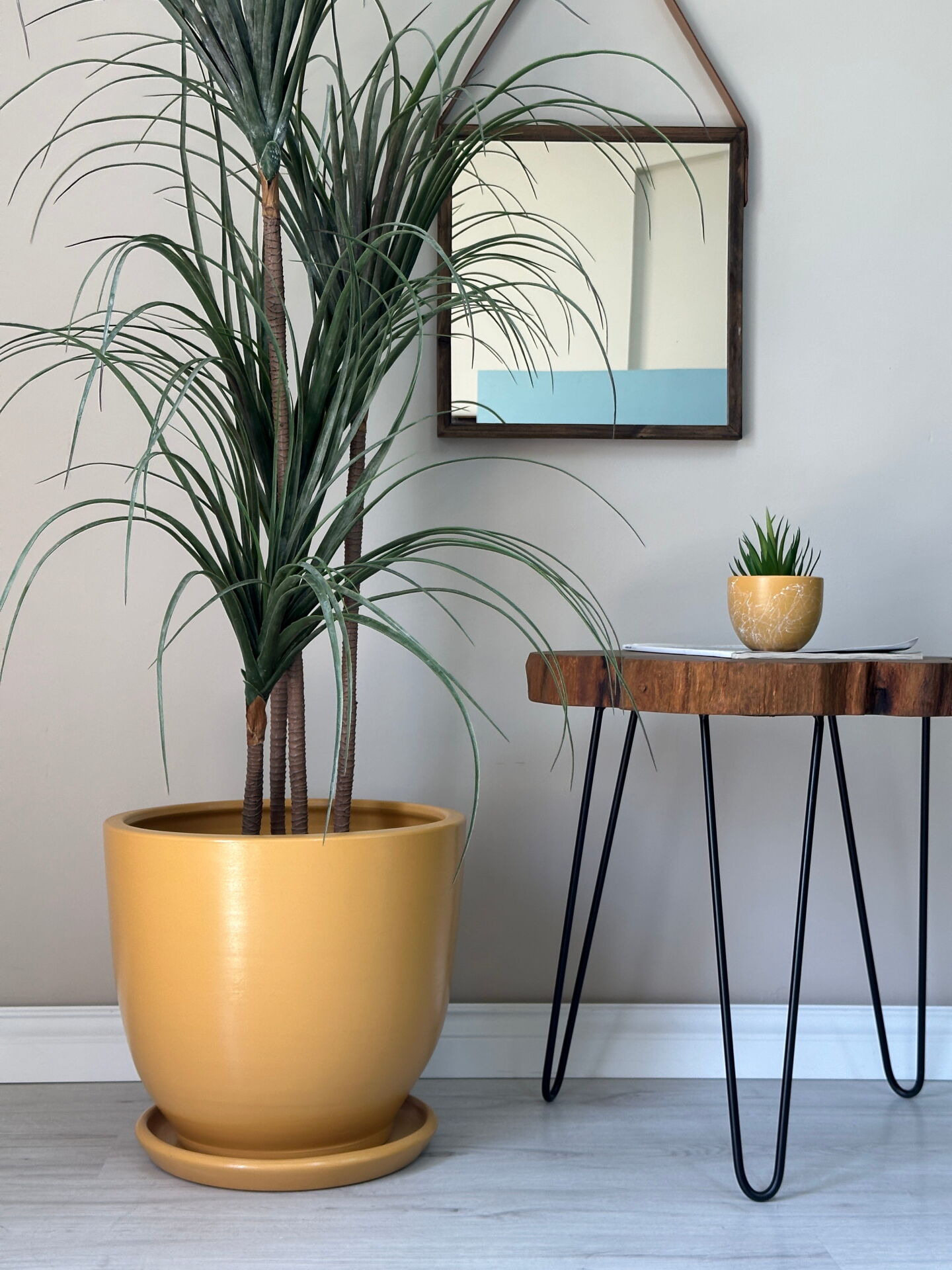 Klasik Saksı Tabaklı-Sarı