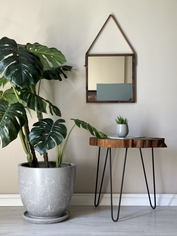 Klasik Saksı Tabaklı Mia Seri- Granit-Beyaz Mermer Desenli